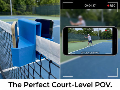 CourtPOV - Seamless One-Piece Tennis Net Phone Mount